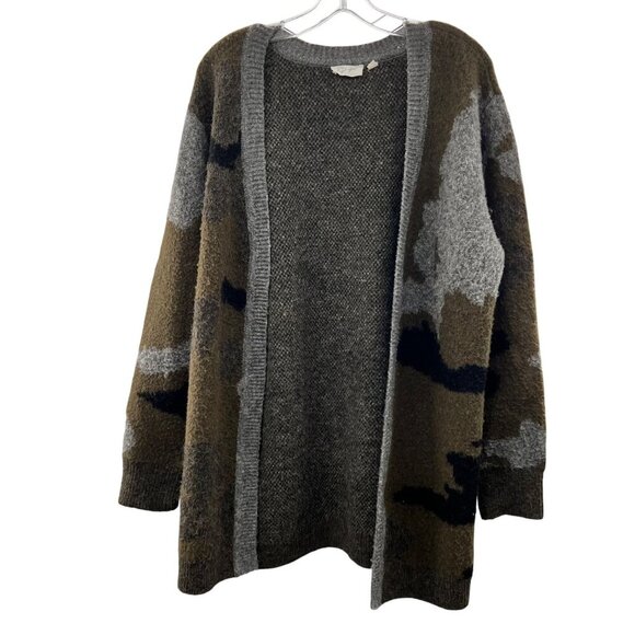 RD Style Women's Camouflage Cardigan Open Front Long Sleeve Size Large - Picture 1 of 9